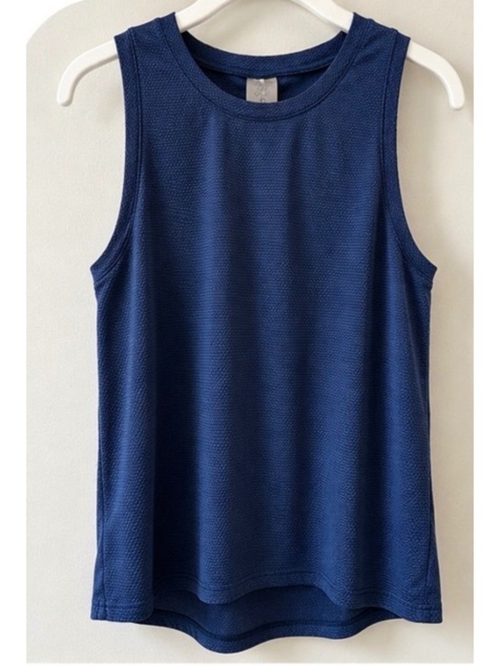 CALIA Women’s Navy Blue Textured Athletic Tank Top Size L